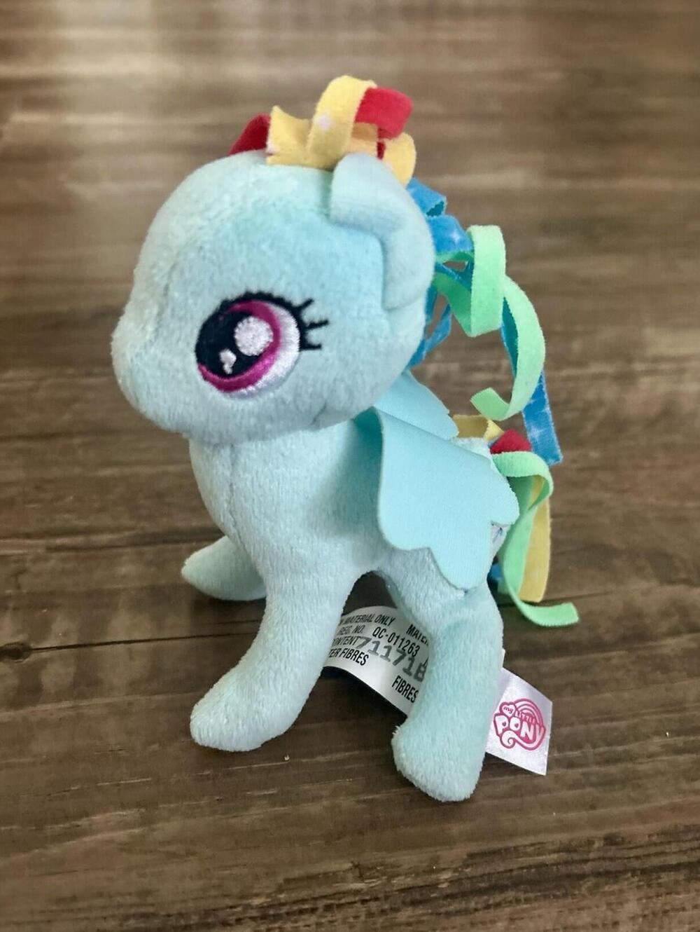 Hasbro MY LITTLE PONY Friendship is Magic RAINBOW DASH 5" Plush STUFFED ANIMAL